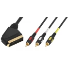 шнур scart 3 rca  1,5 м  фото